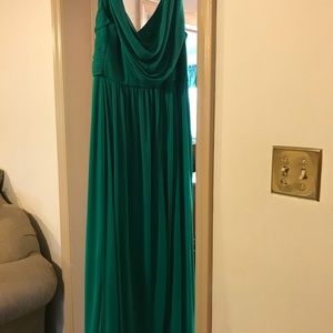 David’s Bridal - Long Green Dress